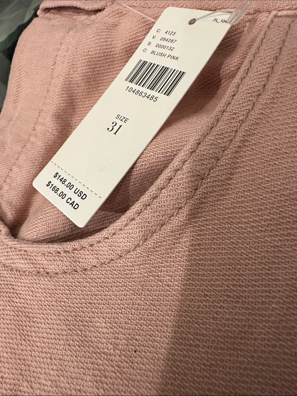 New with Tag! Anthropologie Pilcro Linen Mid Rise Flare Sepia Rose sz 31 - Picture 7 of 15